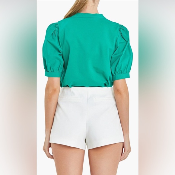 English Factory Mixed Media Puff
Sleeve‎ Top L NWT - Picture 2 of 10